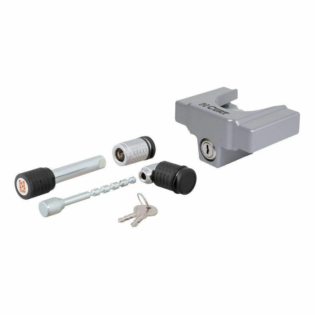 Hitch &Amp;Coupler Lock Set (2" Receiver, 1/2" To 2-1/2" Latch, 1-7/8" &Amp;2" Lip)