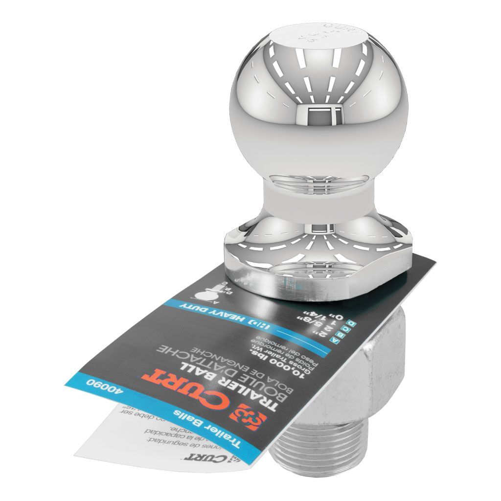 2" Trailer Ball (1-1/4" X 2-5/8" Shank, 10,000 Lbs., Chrome)