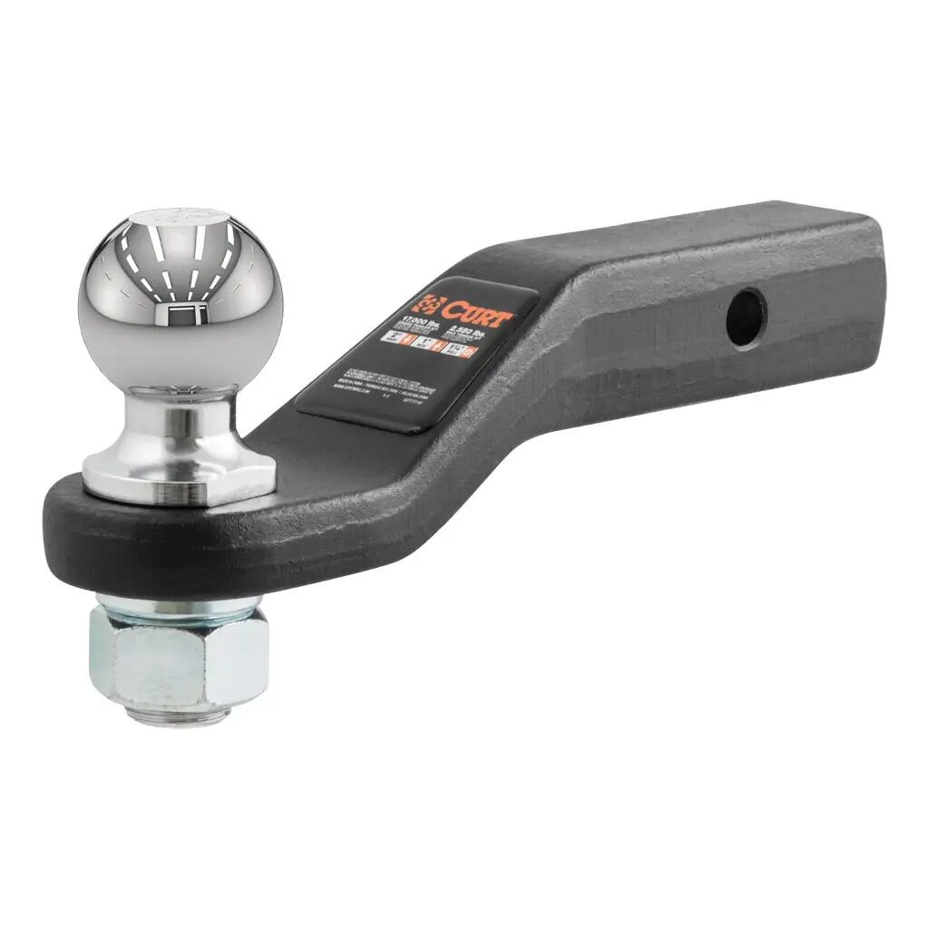 Curt Loaded Forged Ball Mount, 2 in. Shank, 2 in. Drop, 2 5/16 in. Ball, 15,000 lb.