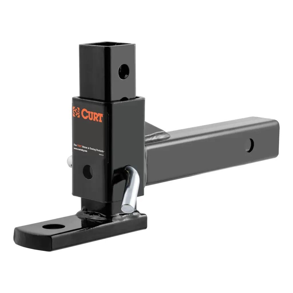 Curt Adjustable Ball Mount, 2 in. Shank, 1 in. Ball Hole, 5000 lb.