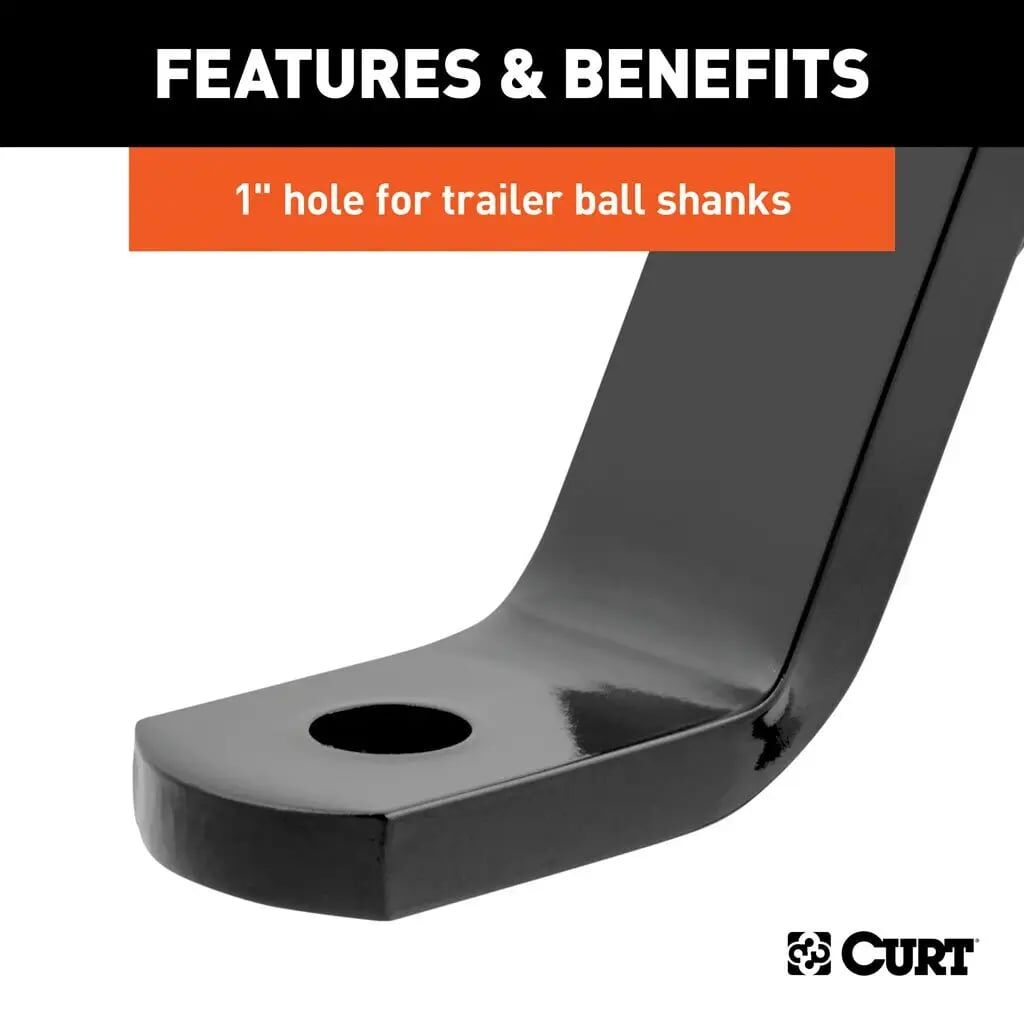 Curt 2-In Shank 5,000-Lb 8-In Drop Class 3 Ball Mount