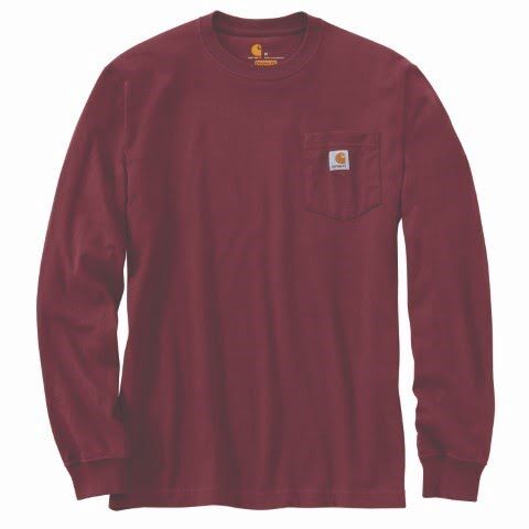 Carhartt Men's Loose Fit Heavyweight Long Sleeve Pocket T-Shirt
