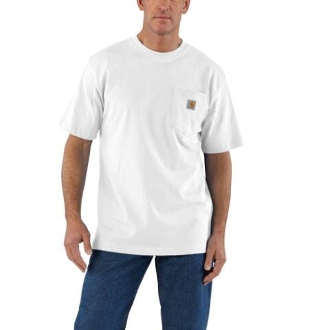 Carhartt Men's Loose Fit Heavyweight Short Sleeve Pocket T-Shirt