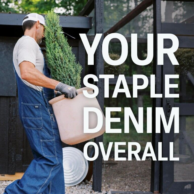 Berne Men's Heritage Unlined Washed Denim Bib Overall