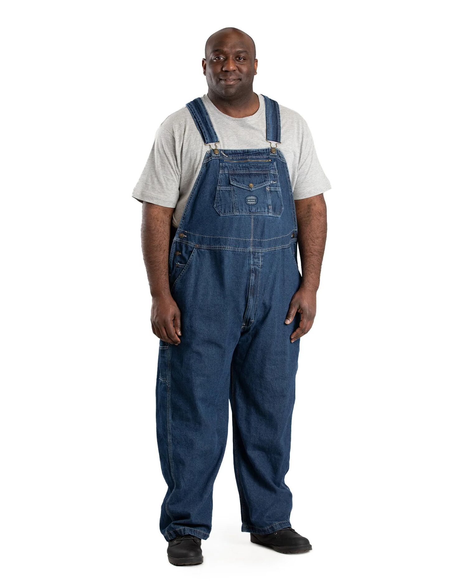 Berne Men's Heritage Unlined Washed Denim Bib Overall