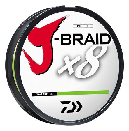 Daiwa J-Brand X8 Chartreuse Braided Fishing Line, 150-Yd, 20-Lb