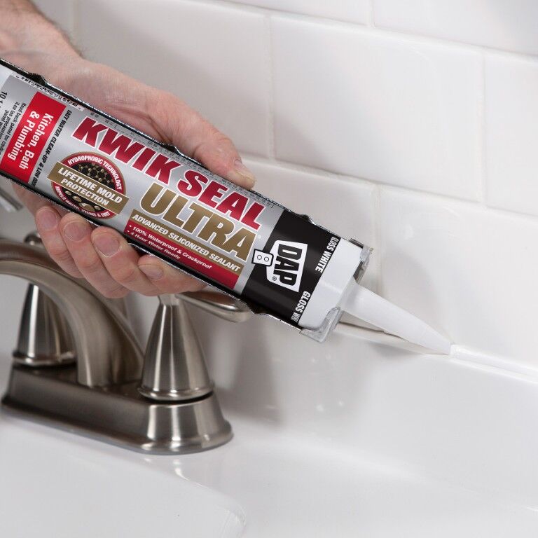 DAP Clear Kwik Seal Ultra Advanced Kitchen & Bath Sealant, 5.5-Oz