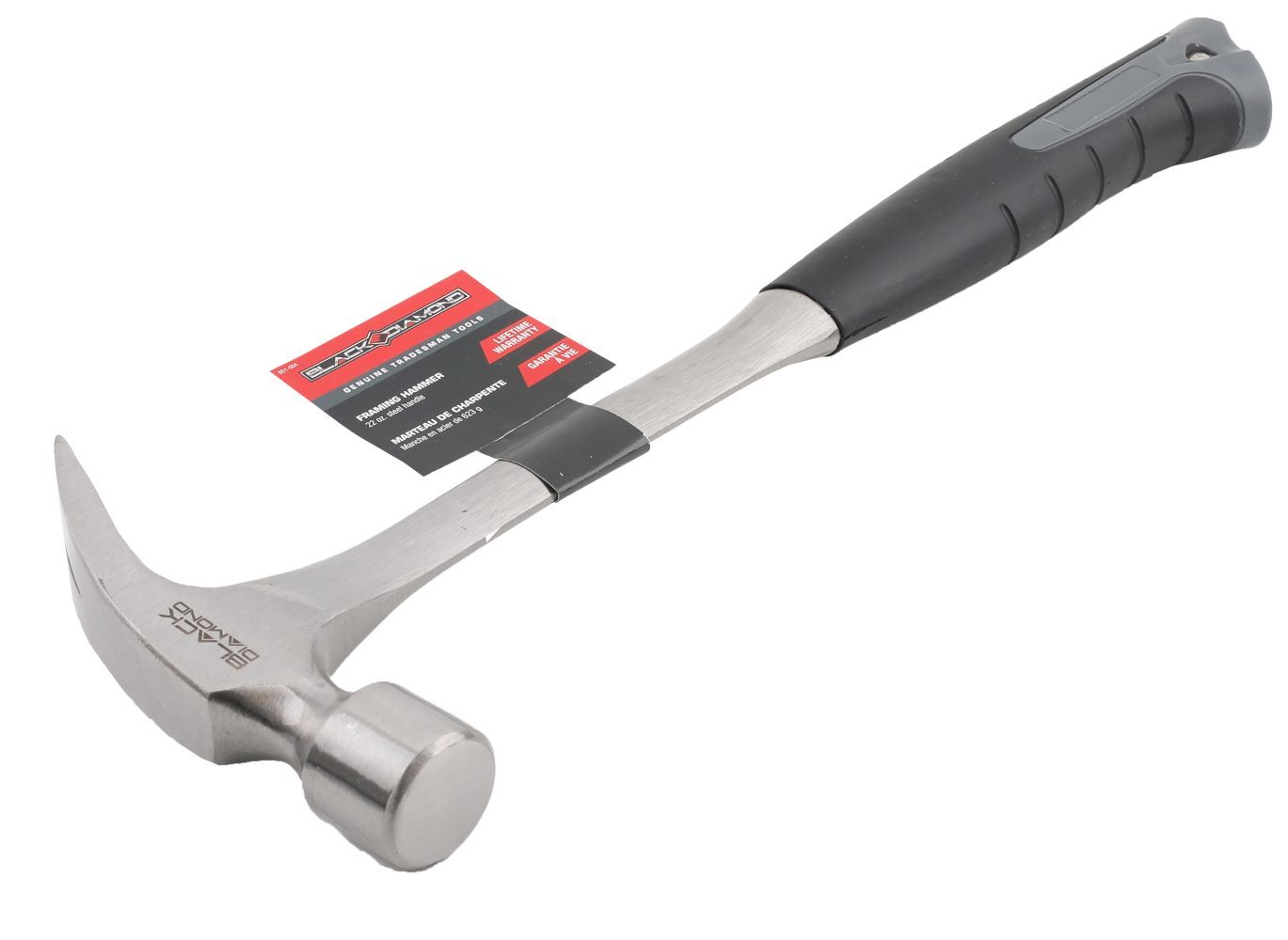 Black Diamond Framing Hammer with Steel Handle, 22-Oz