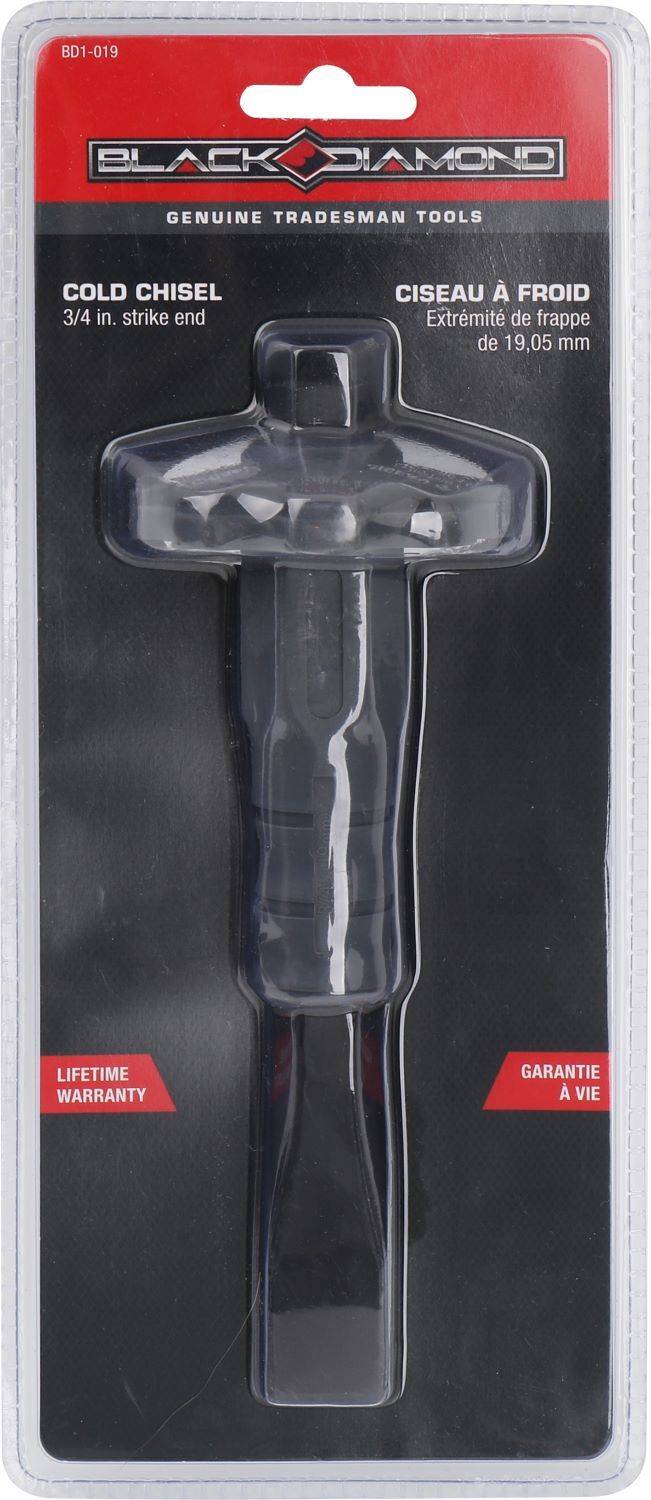 Black Diamond Cold Chisel with Ergo Grip Handle, 3/4-In