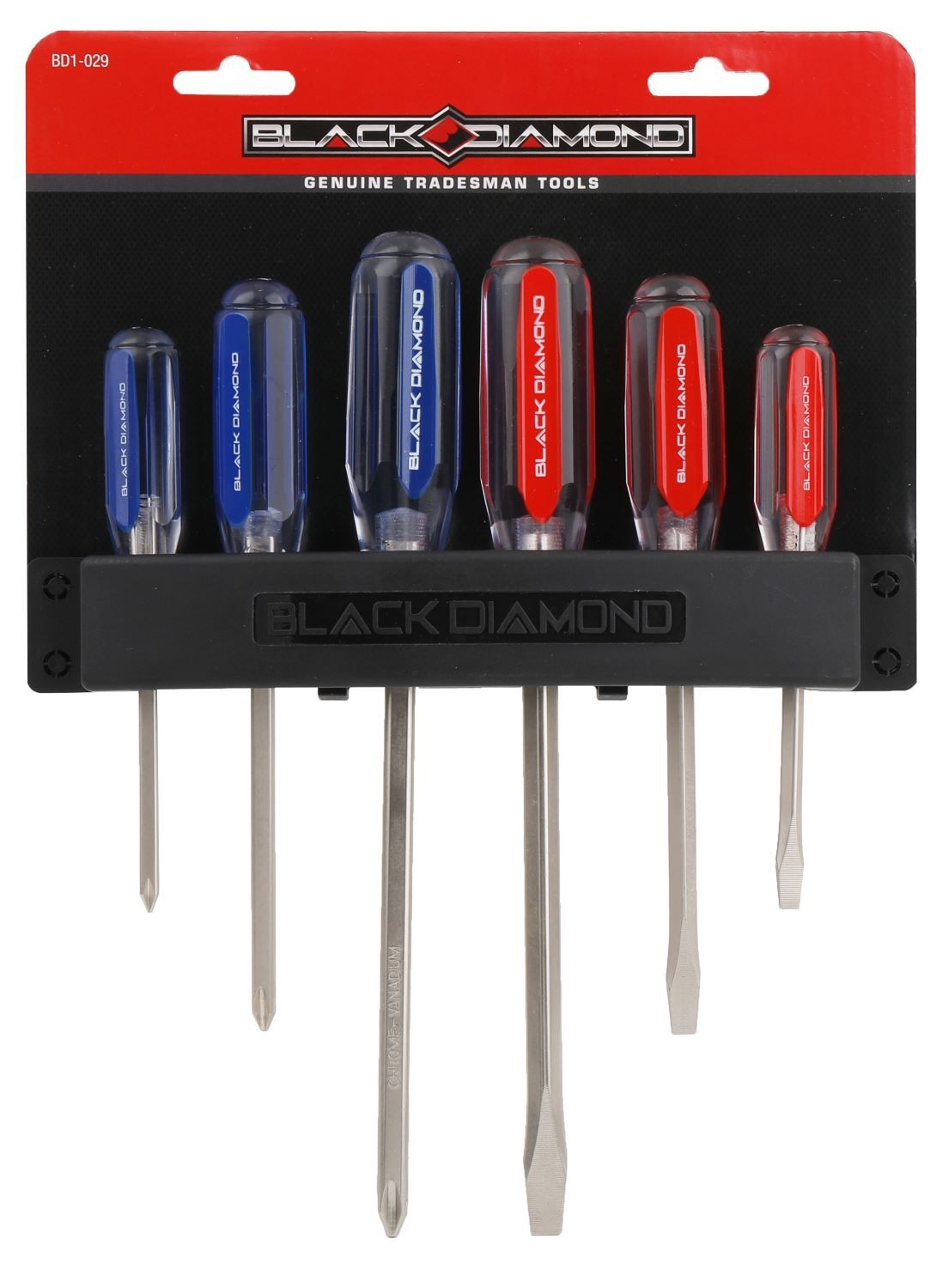 Black Diamond Acetate Handle Screwdriver Set, 6-Pk