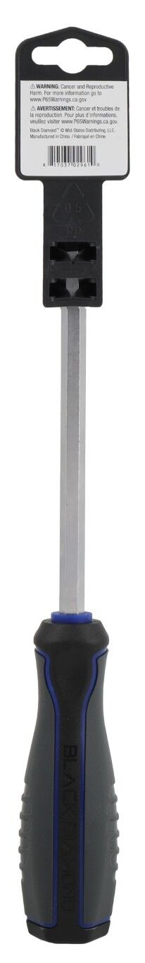 Black Diamond Phillips Screwdriver With Comfort Grip, #3 x 6-In