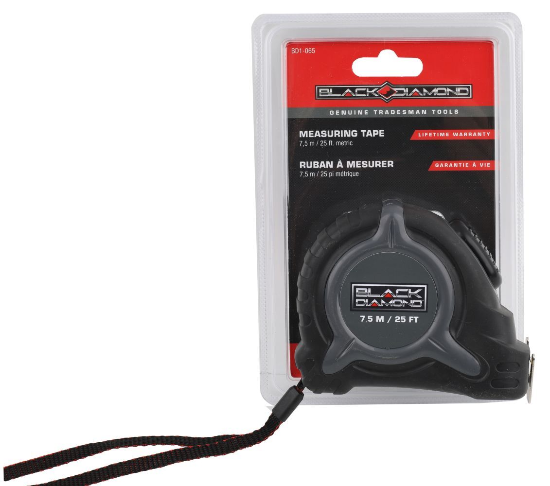 Black Diamond Measuring Tape, 25-Ft