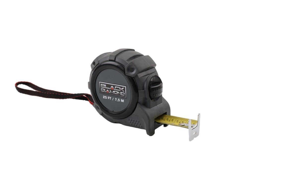 Black Diamond High Visibility Measuring Tape, 25-Ft