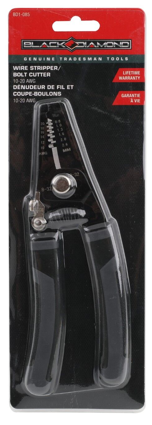 Black Diamond Wire Stripper/Bolt Cutter, 10-20 Gauge