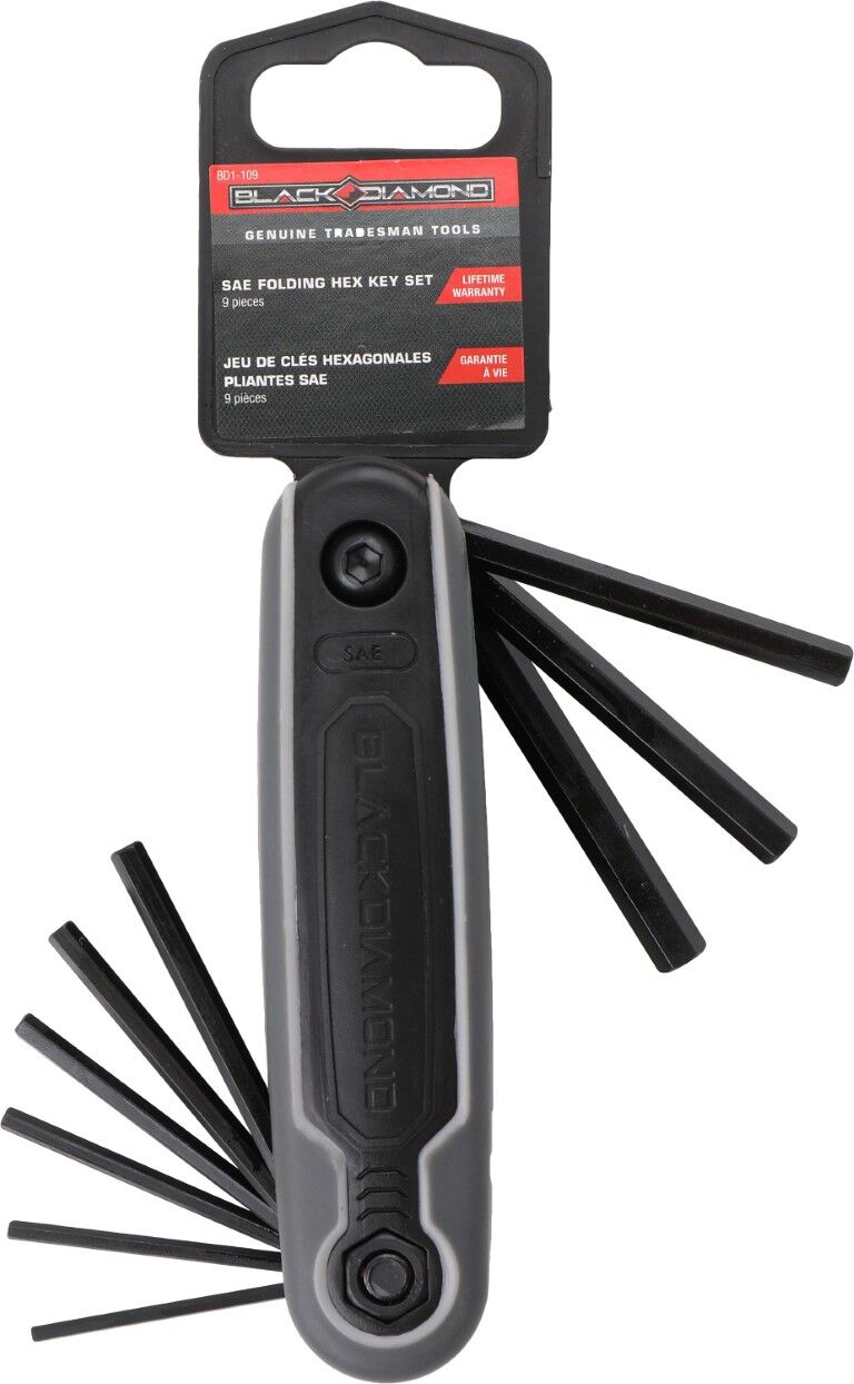 Black Diamond SAE Folding Hex Key Set, 9-Pc