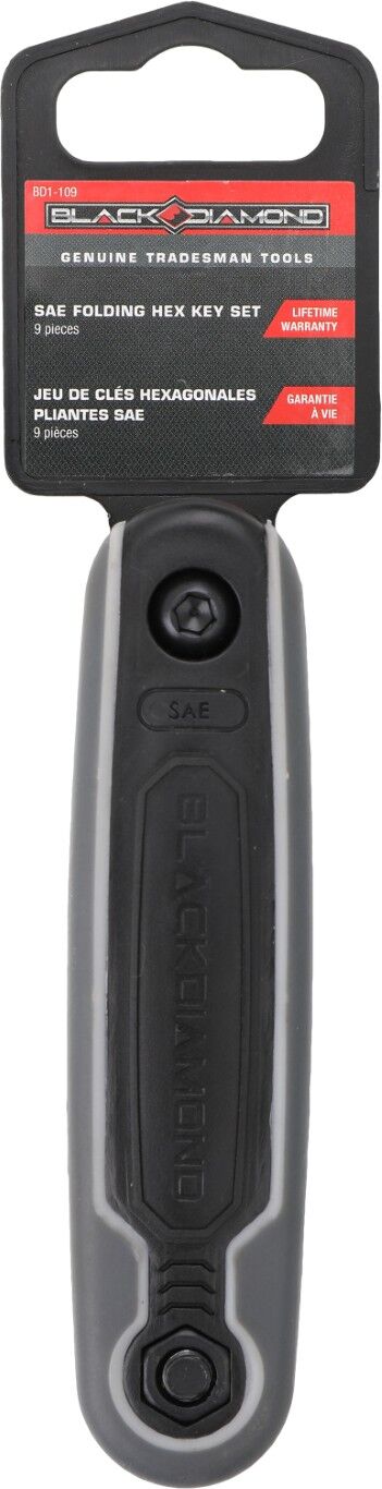 Black Diamond SAE Folding Hex Key Set, 9-Pc