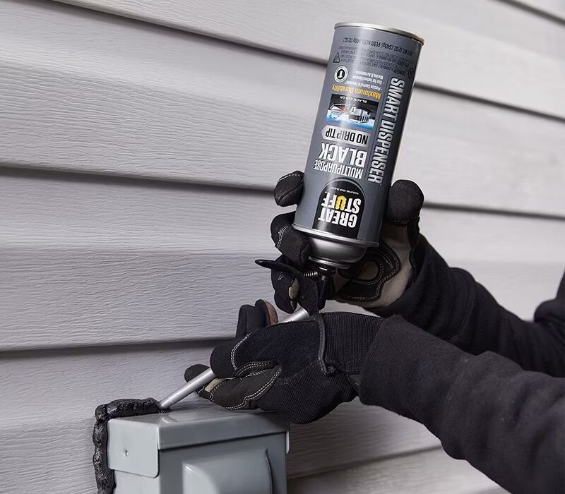 Great Stuff Multipurpose Black Foam Sealant With Smart Dispenser, 12-Oz