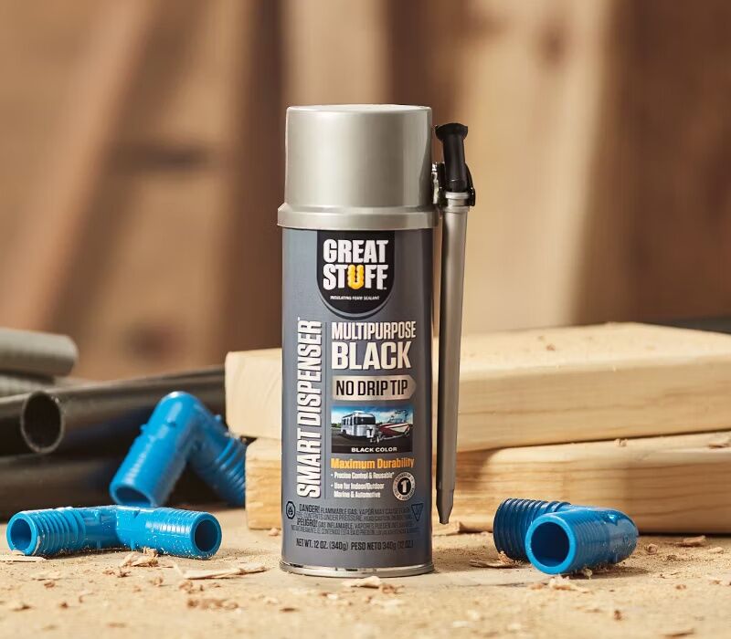 Great Stuff Multipurpose Black Foam Sealant With Smart Dispenser, 12-Oz