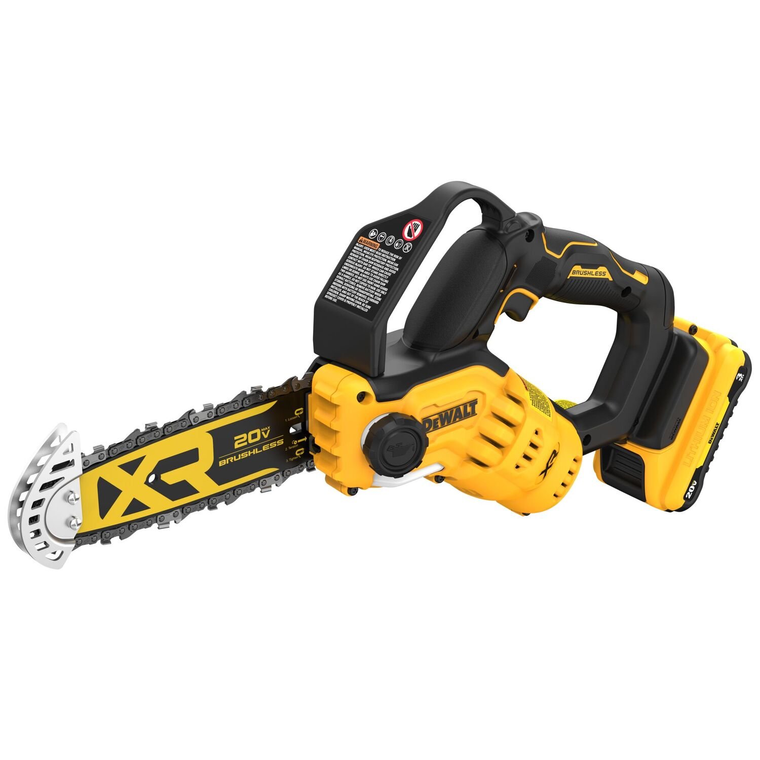 DeWALT 20V 8-In Cordless Pruning Chainsaw Kit