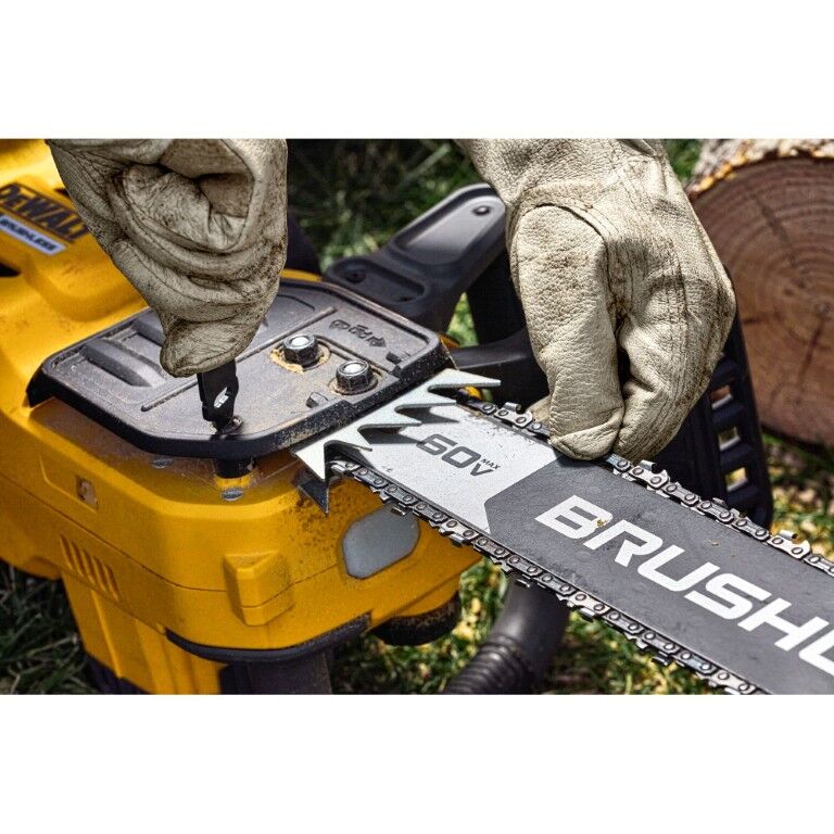 DEWALT 60V Max Brushless Cordless Chainsaw (Tool Only), 20-In