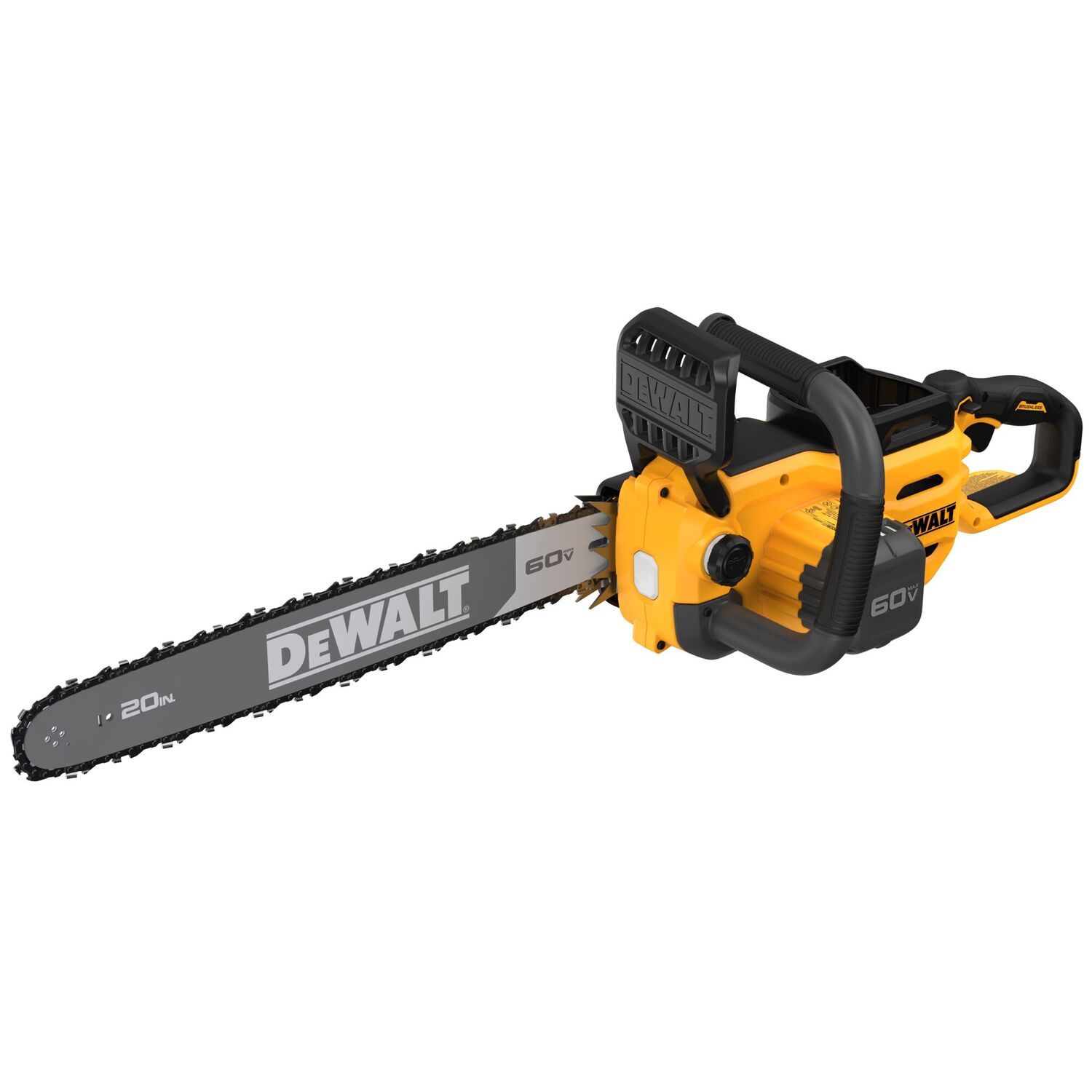 DEWALT 60V Max Brushless Cordless Chainsaw (Tool Only), 20-In