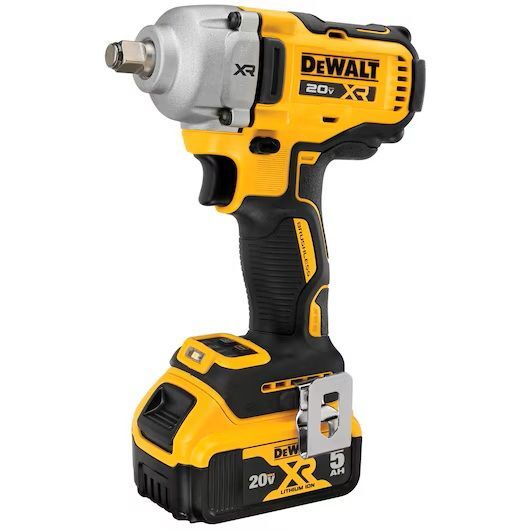 DeWalt 20V MAX XR 1/2-In Mid-Range Impact Wrench Kit with Hog Ring Anvil