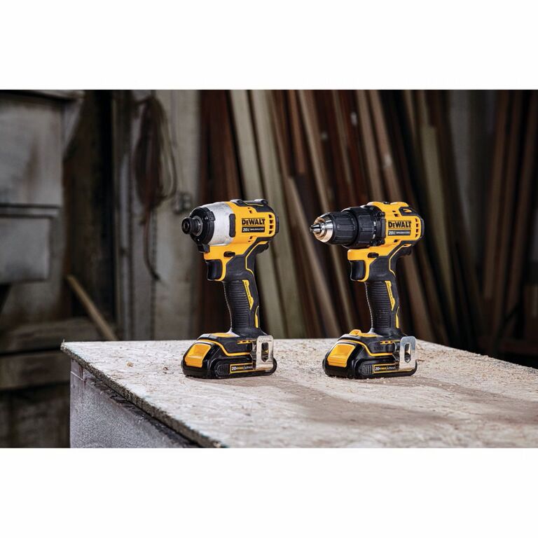 DEWALT Atomic 20-V Max Brushless Drill Driver & Impact Driver Combo Kit, 1/4-In & 1/2-In