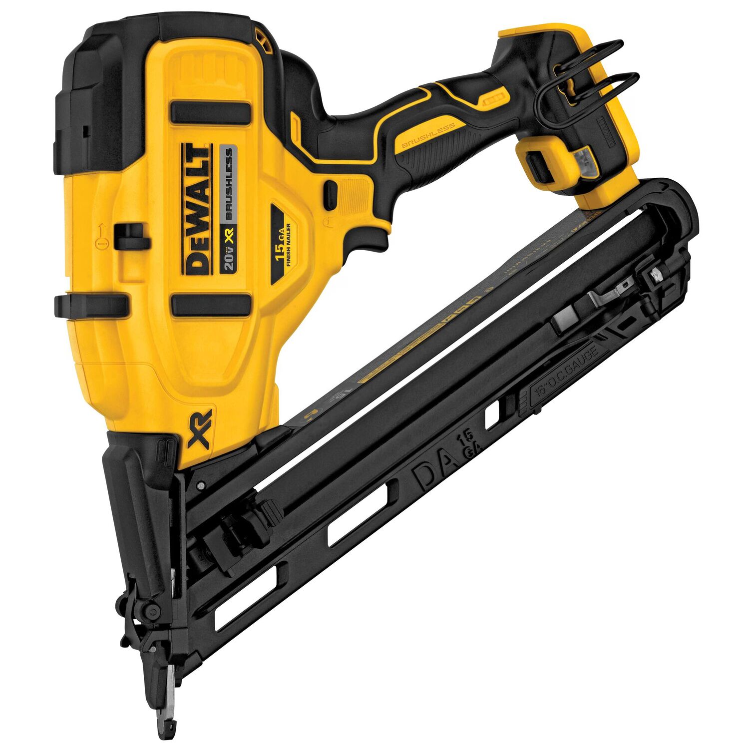 DEWALT 20-V Max XR Angled Finish Nailer, 15-Gauge (Tool Only)