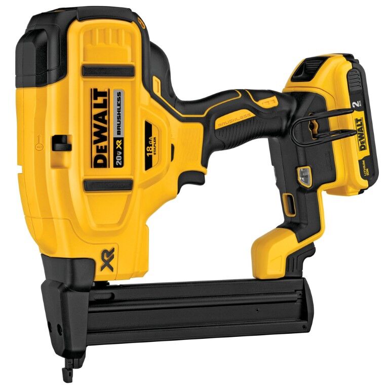 DEWALT 20-V Max XR Narrow Crown Stapler Kit, 18-Gauge