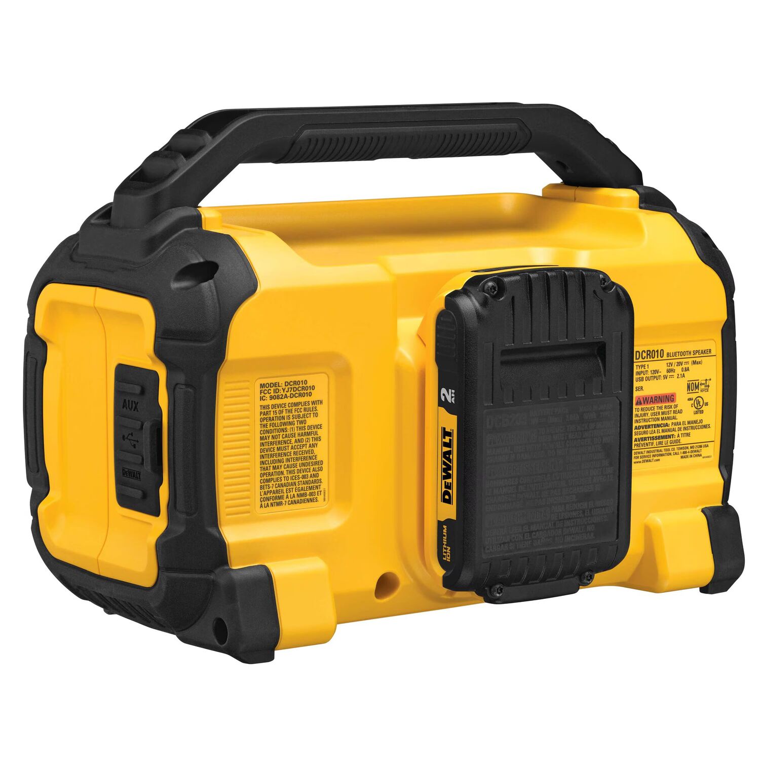 DEWALT 12-V Max/ 20-V Max Cordless/Corded Jobsite Bluetooth Speaker (Tool Only)
