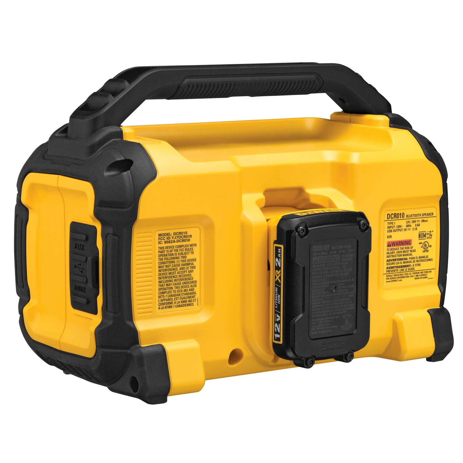 DEWALT 12-V Max/ 20-V Max Cordless/Corded Jobsite Bluetooth Speaker (Tool Only)