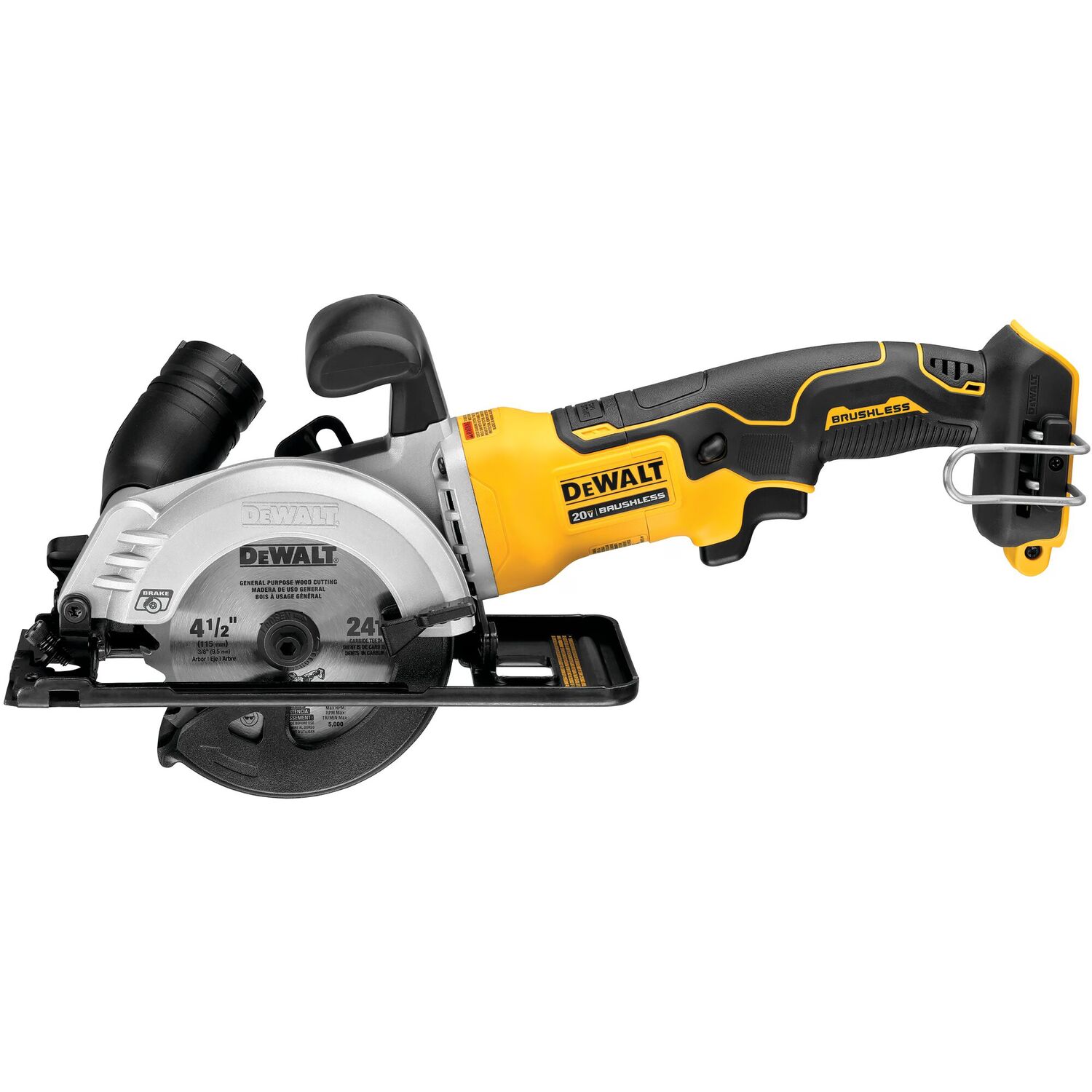 DEWALT Atomic 20-V Max Brushless Circular Saw, 4 1/2-In (Tool Only)