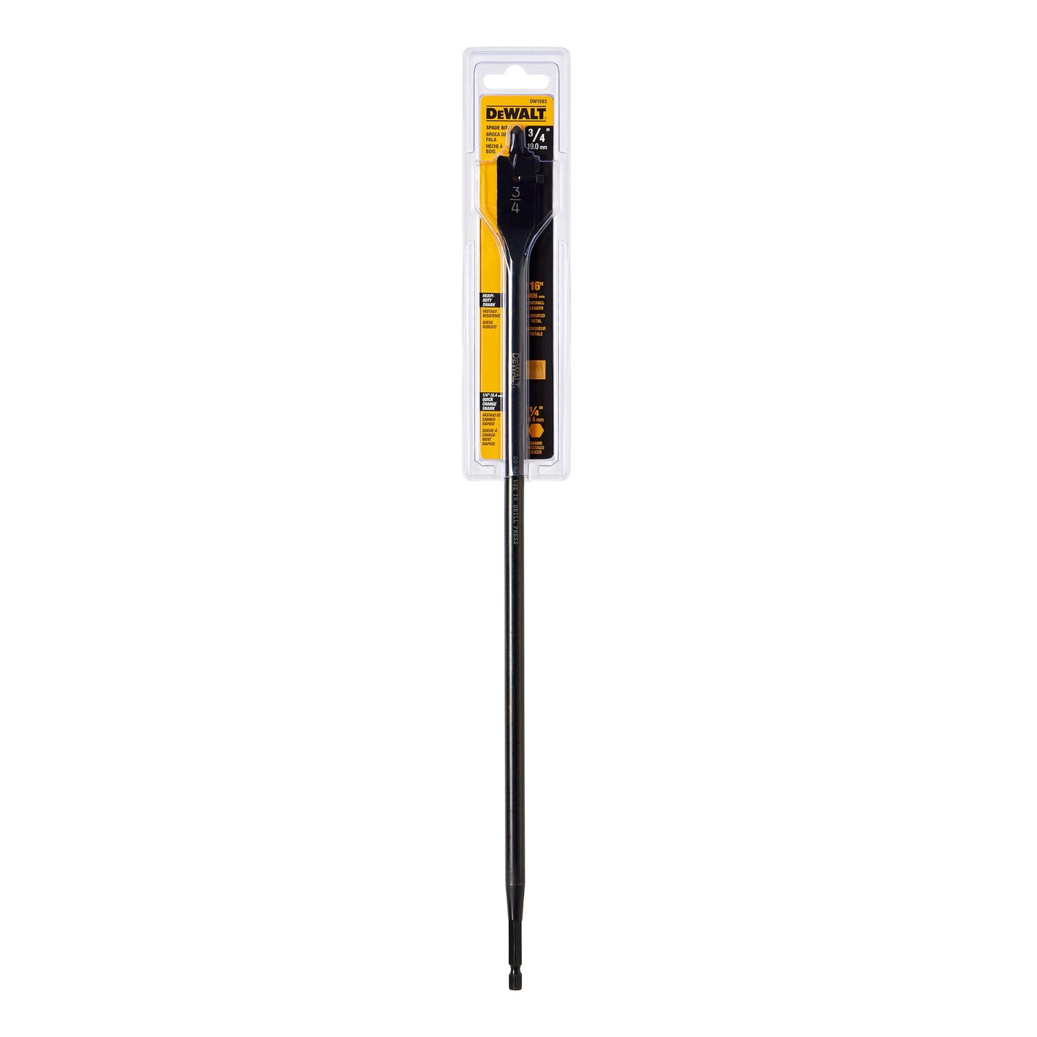 DEWALT Heavy Duty Spade Bit, 3/4-In x 16-In