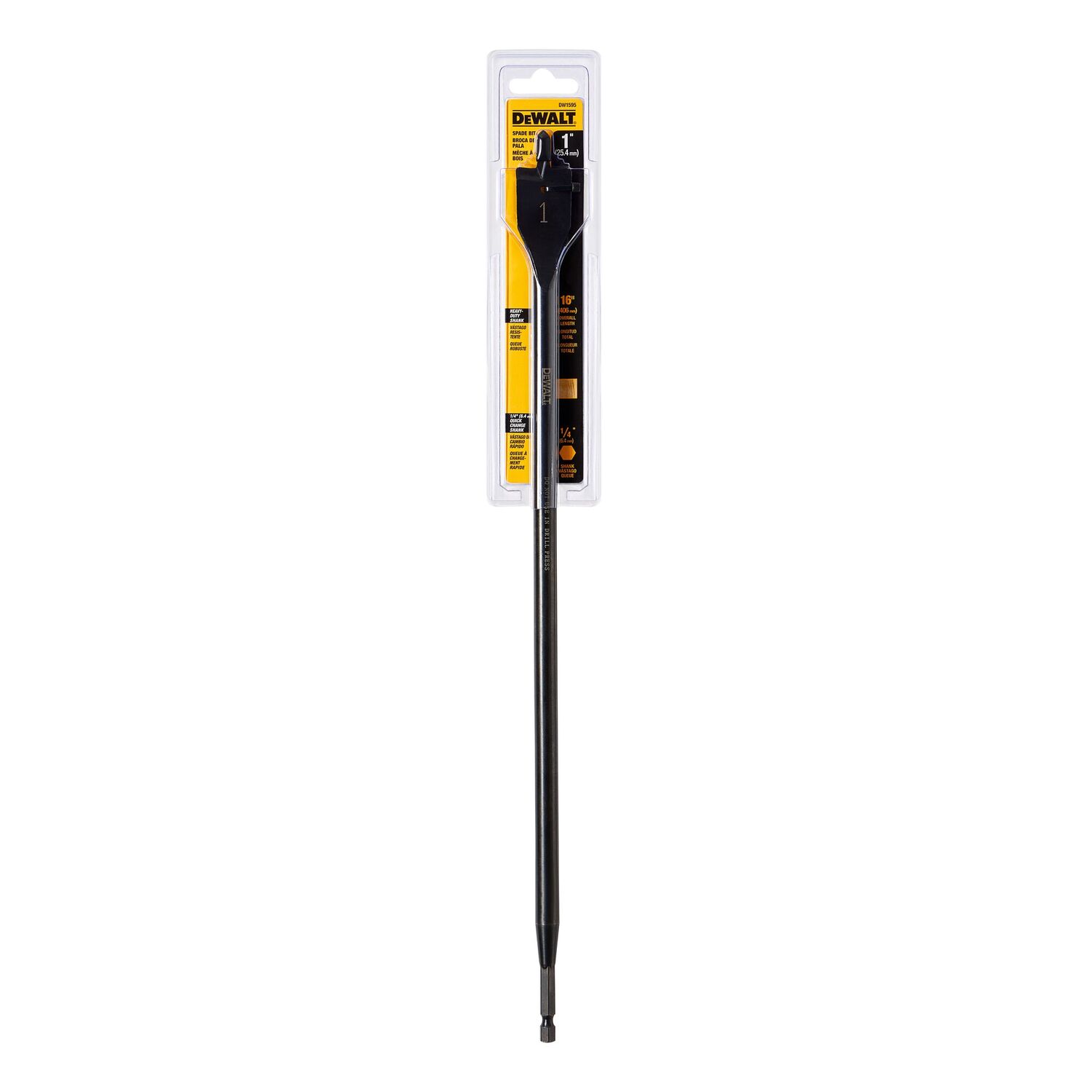 DEWALT Heavy Duty Spade Bit, 1-In x 16-In