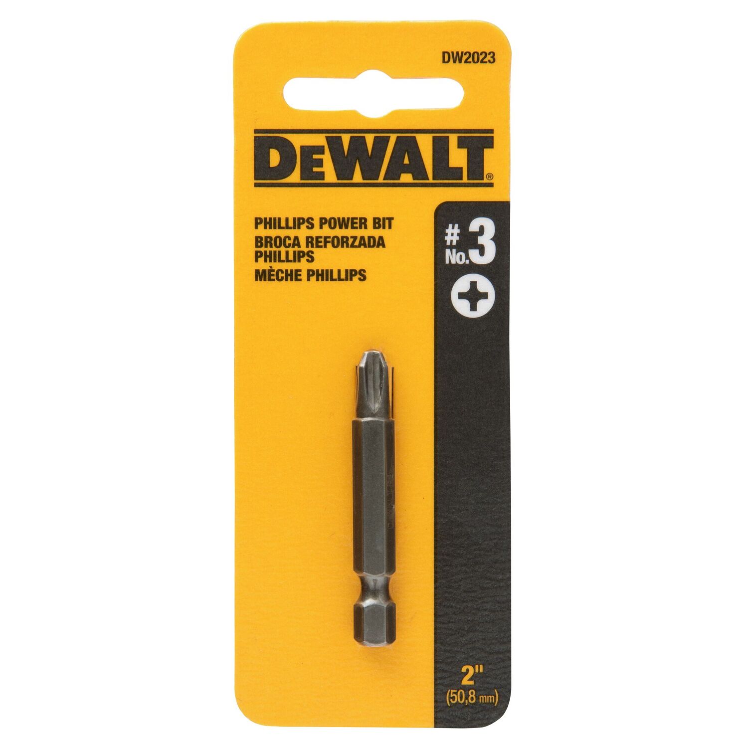 DEWALT #3 Phillips Bit, 2-In