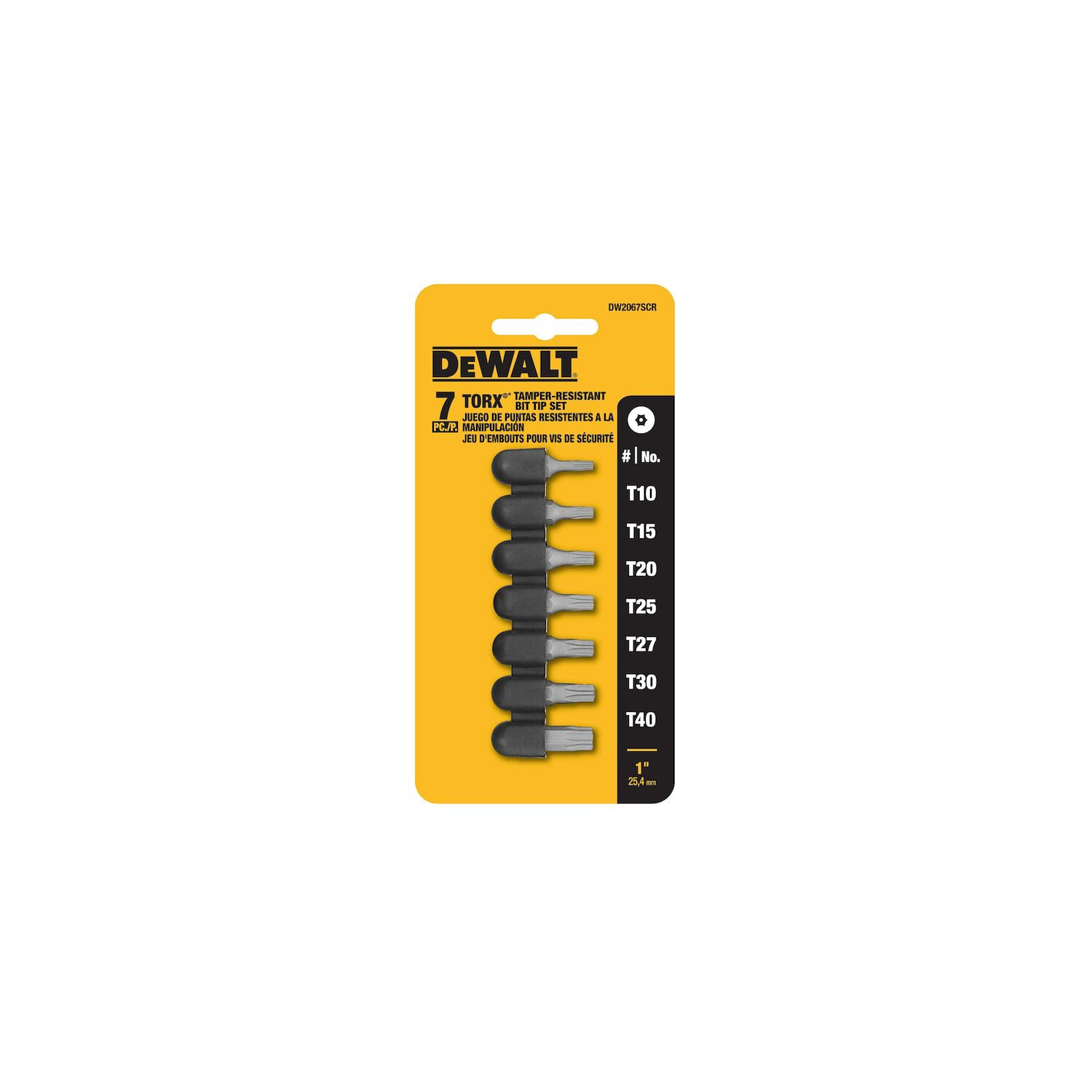 DEWALT Security Torx Bit Set, 7-Pc