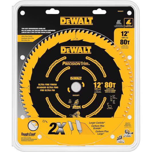 DeWALT Precision Trim Miter Saw Blades, 12-In