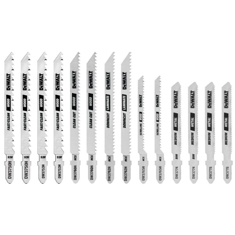 DEWALT T-Shank Jigsaw Blade Set With Case, 14-Pc