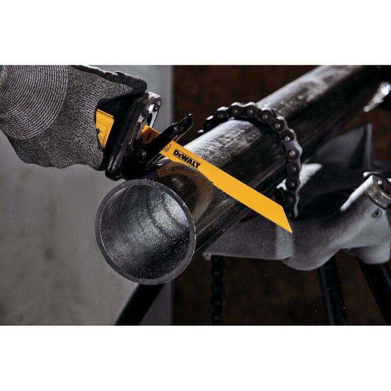 DEWALT Bi-Metal Straight Back Reciprocating Saw Blade, 14 TPI, 8-In, 5-Pk