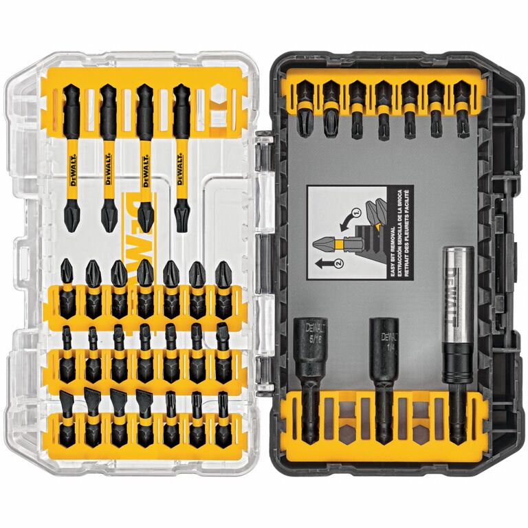 DEWALT FlexTorq Impact Ready Screwdriving Bit Set With ToughCase+, 35-Pc