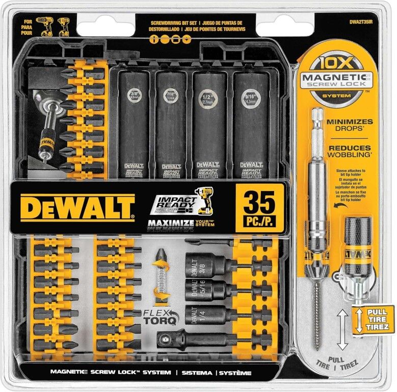 DeWALT FlexTorq Impact Ready Screwdriving Bit Set, 35-Pc