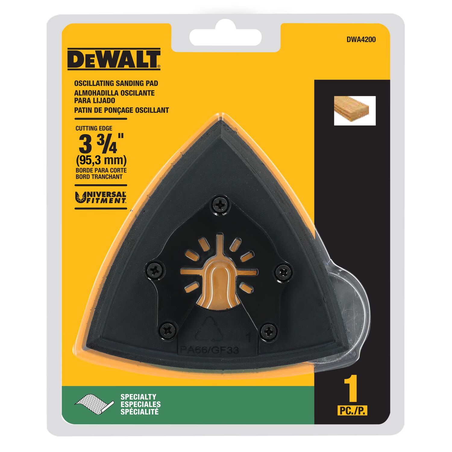 DEWALT Oscillating Sanding Pad, 3 3/4-In