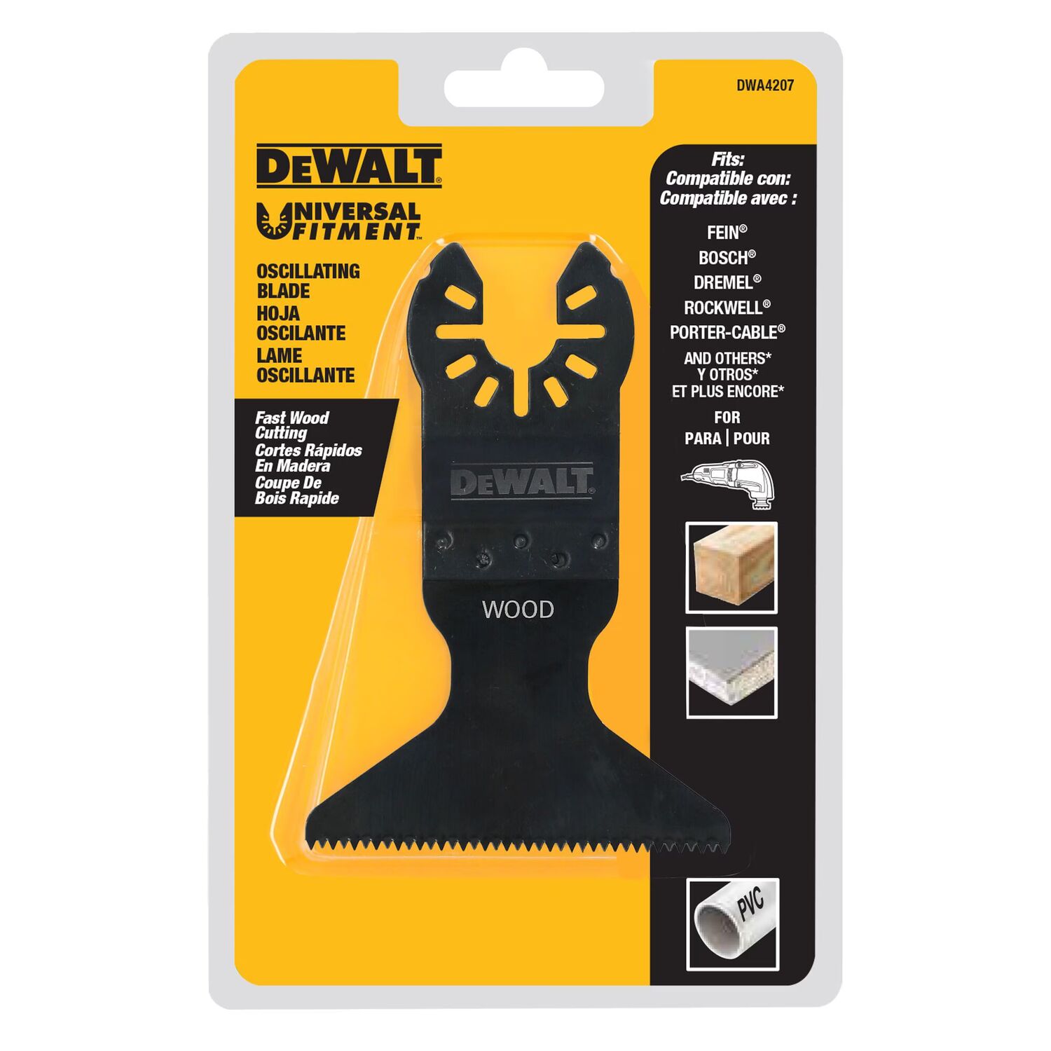 DEWALT Oscillating Fast Wood Cutting Blade, 2 1/2-In