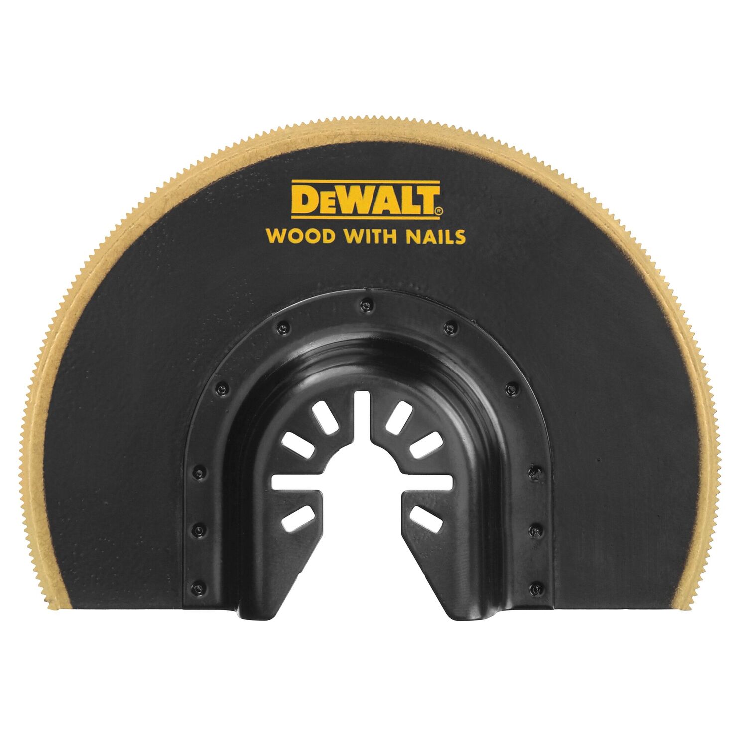 DEWALT Oscillating Wood With Nails Cutting Titanium Semicircle Blade, 4-In