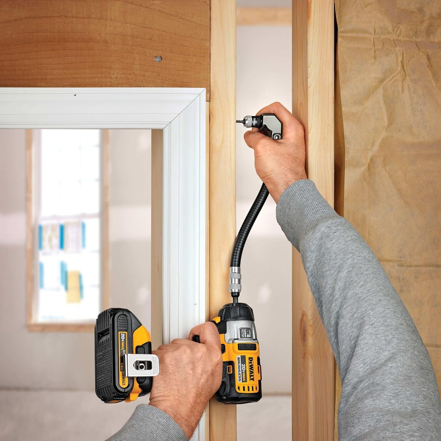 DEWALT Impact Ready Right Angle Flex Shaft Attachment, 12-In