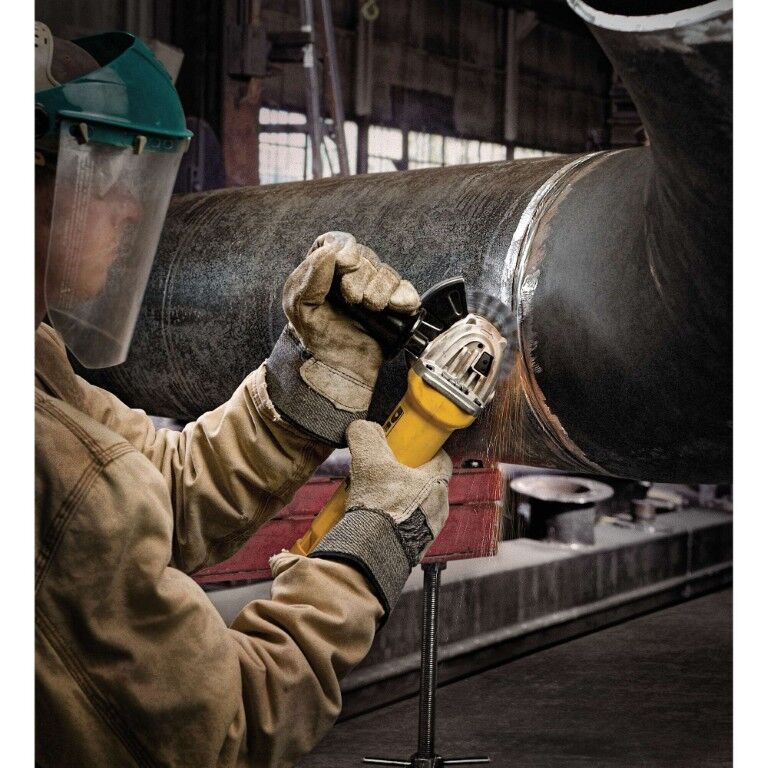 DEWALT Small One-Touch Guard Corded Angle Grinder, 4 1/2-In