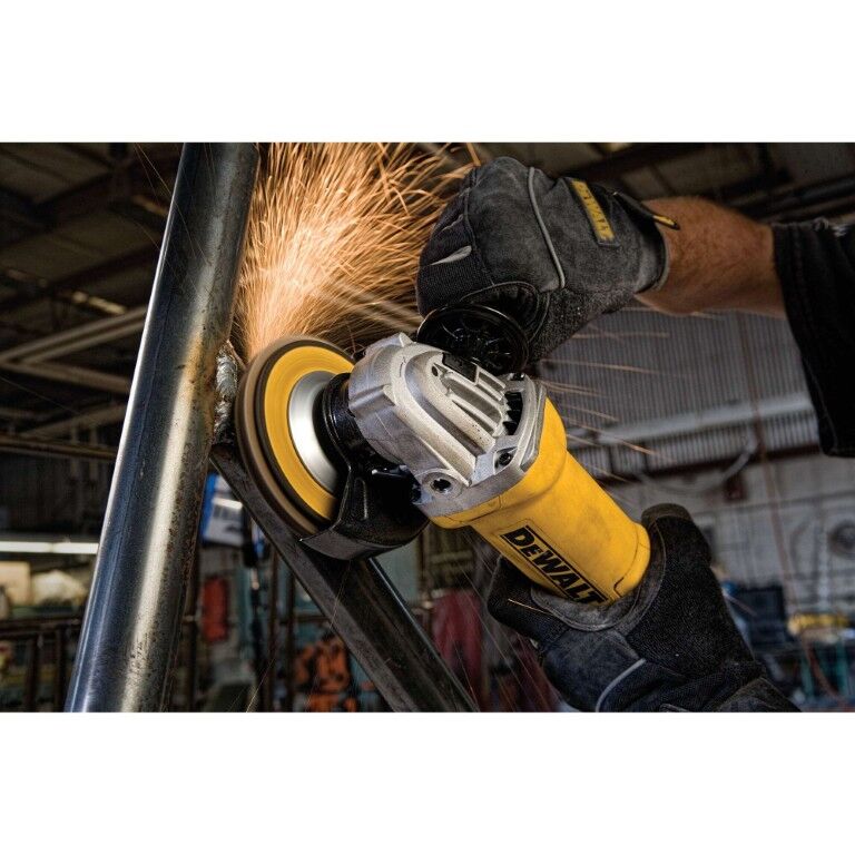 DEWALT Small One-Touch Guard Corded Angle Grinder, 4 1/2-In