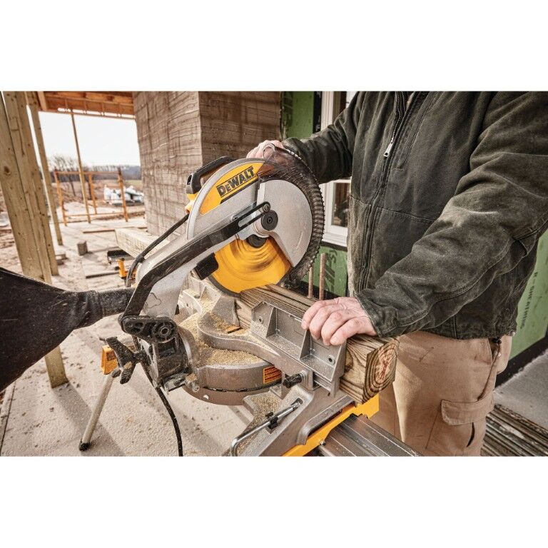 DEWALT Single-Bevel Compound Corded Miter Saw, 12-In