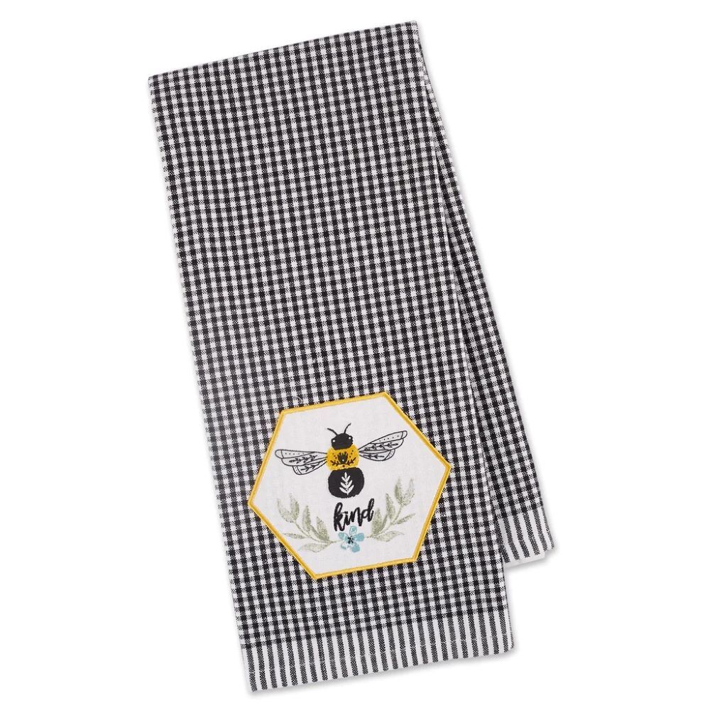DII Design Bee Kind Embellished Dishtowel