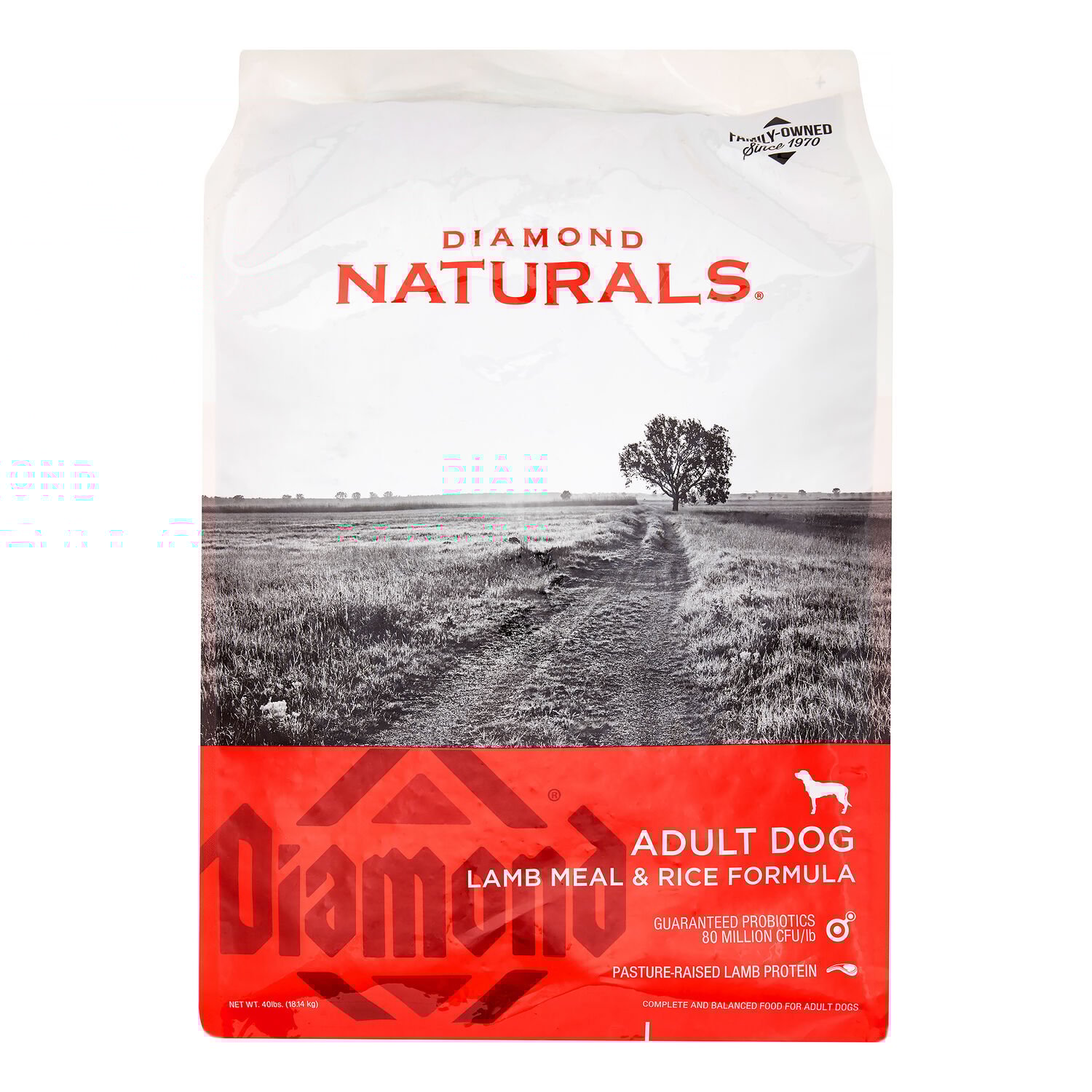Diamond Naturals Lamb & Rice Adult Dry Dog Food, 40-Lb Bag 